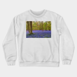 Bluebells Bluebell Woods Greys Court Oxfordshire UK Crewneck Sweatshirt